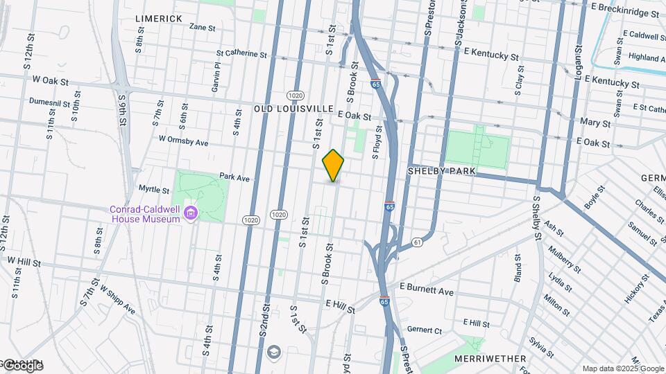 1318 S Brook St Map and Location Details