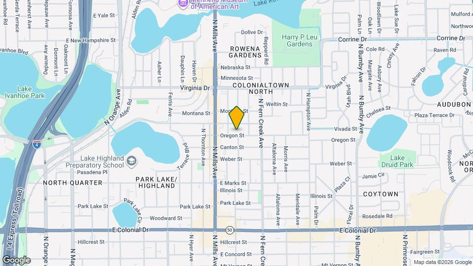 1319 Oregon St Map and Location Details