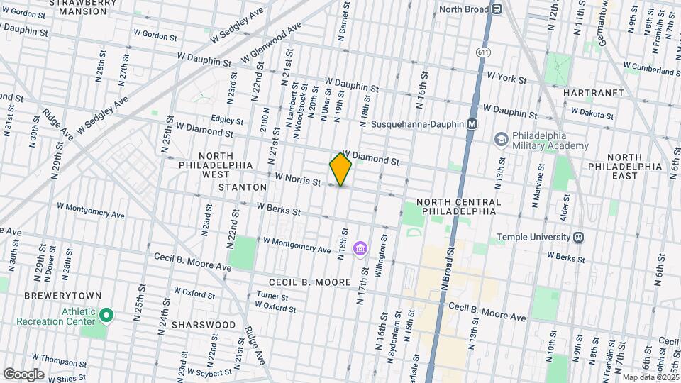 1820 w norris st, Unit 2 Map and Location Details