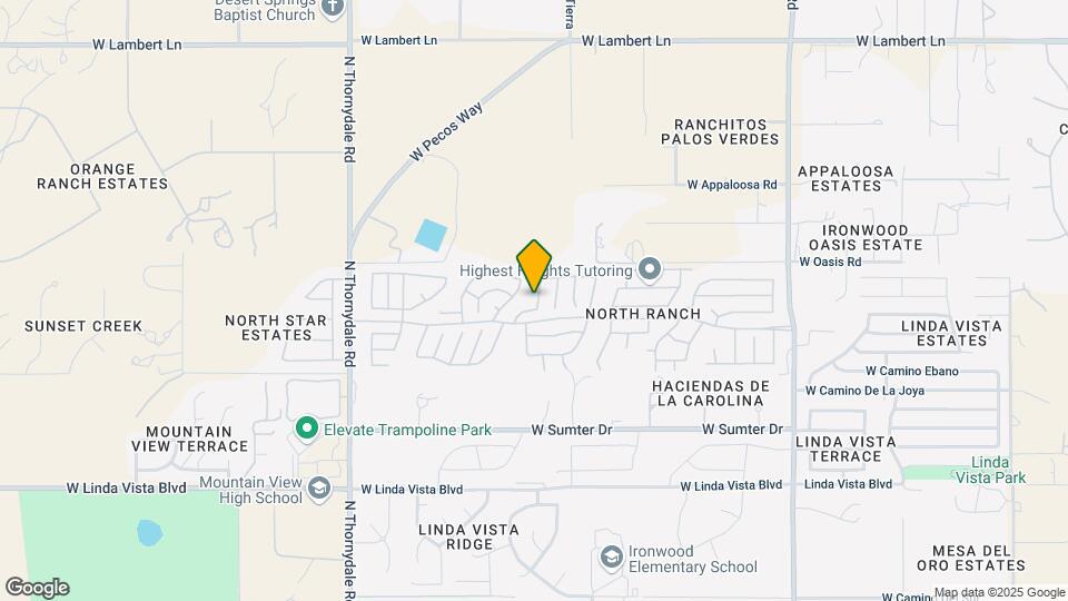 3434 W Desert Bend Loop Map and Location Details