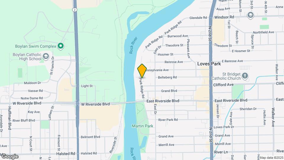 6032 Park Ridge Rd Map and Location Details