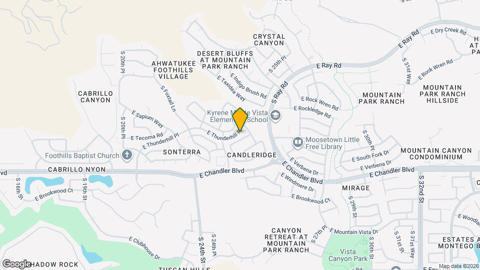 2540 E Cathedral Rock Dr Map and Location Details