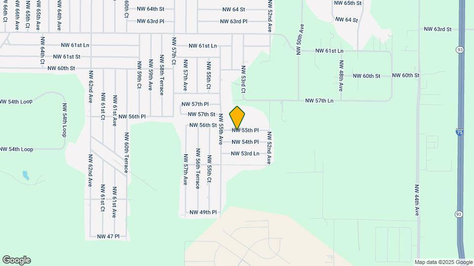 5400 NW 55th Pl Map and Location Details