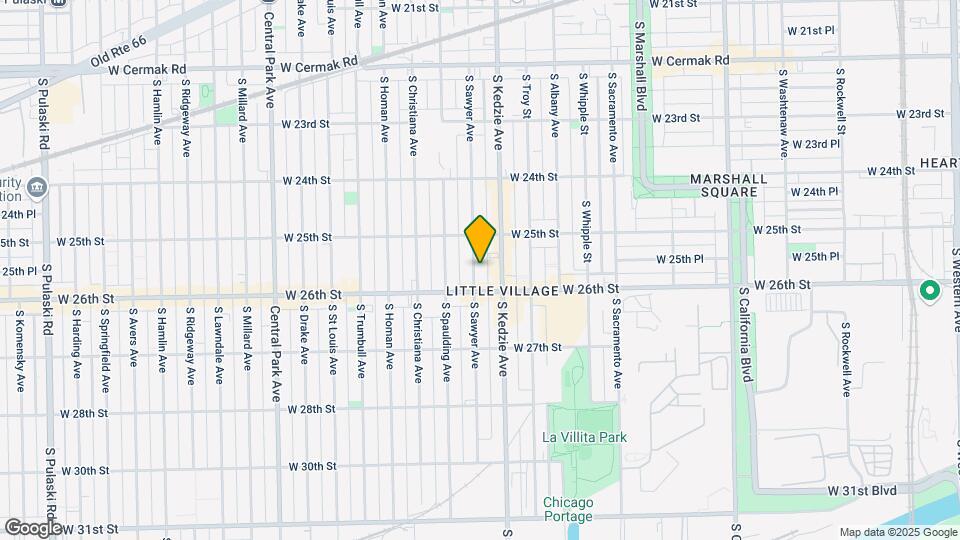2539 S Sawyer Ave Map and Location Details
