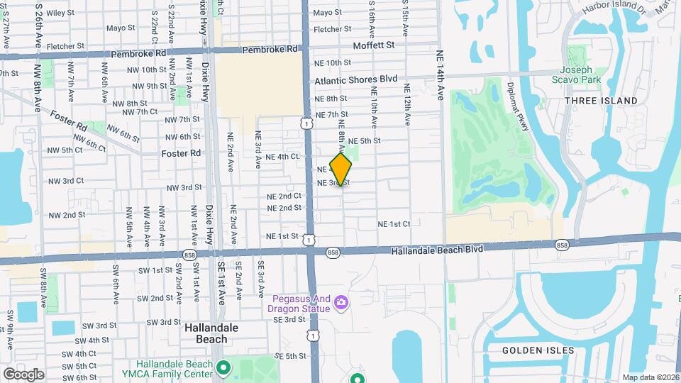 729 NE 2nd Ct Map and Location Details