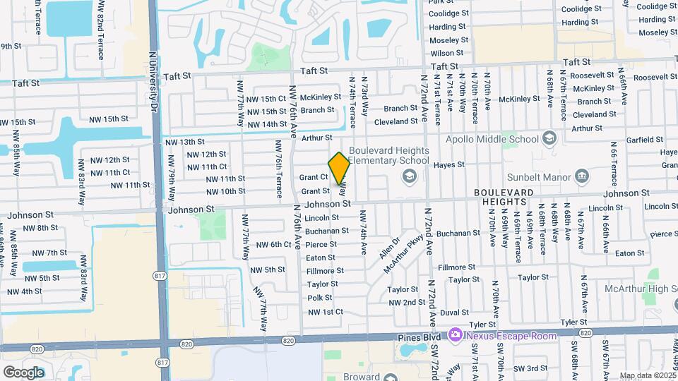 930 N 74th Way Map and Location Details