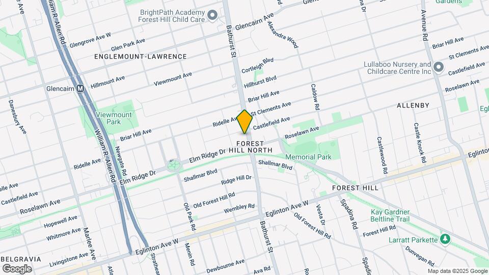 2500 Bathurst Street Apartments Map and Location Details