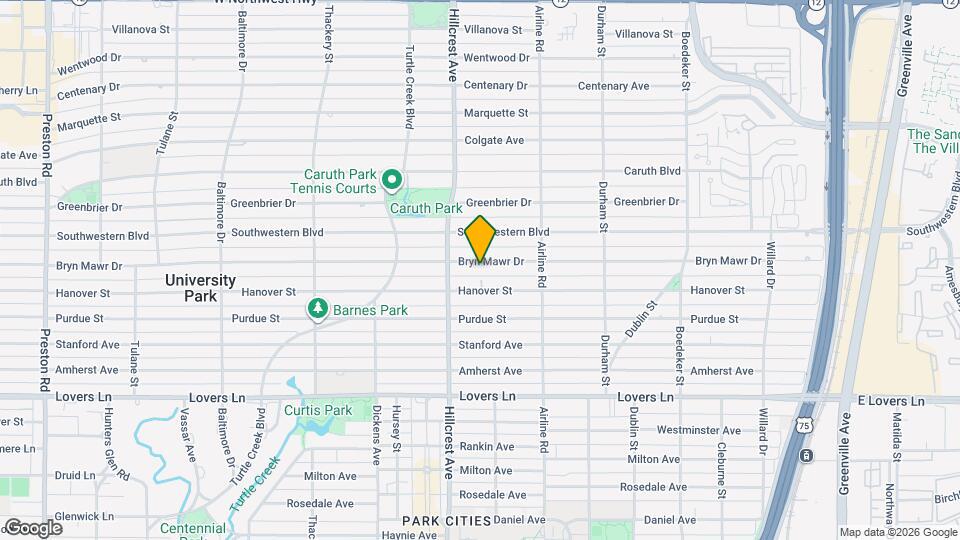 3313 Bryn Mawr Dr Map and Location Details