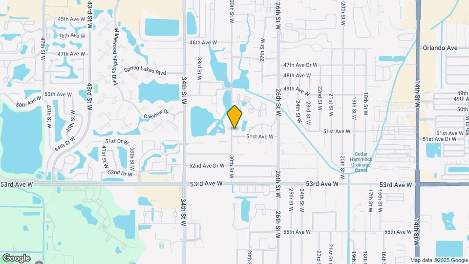 5026 Water Oak Dr Map and Location Details