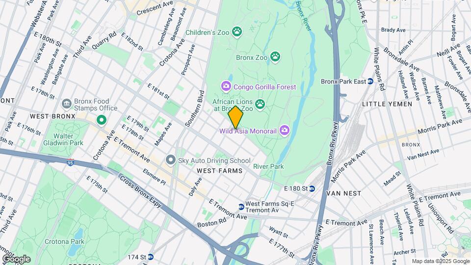 922-950 Bronx Park South Map and Location Details