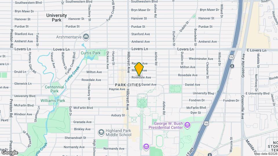 3327 Rosedale Ave Map and Location Details