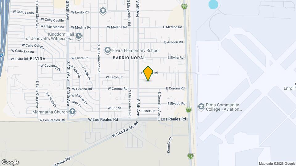 7051 S 6th Ave Map and Location Details