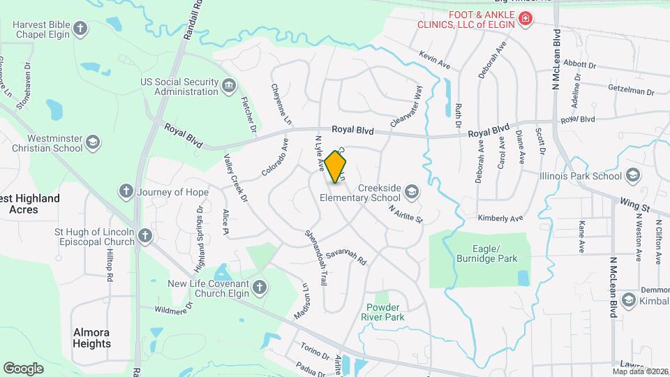 609 N Lyle Ave Map and Location Details