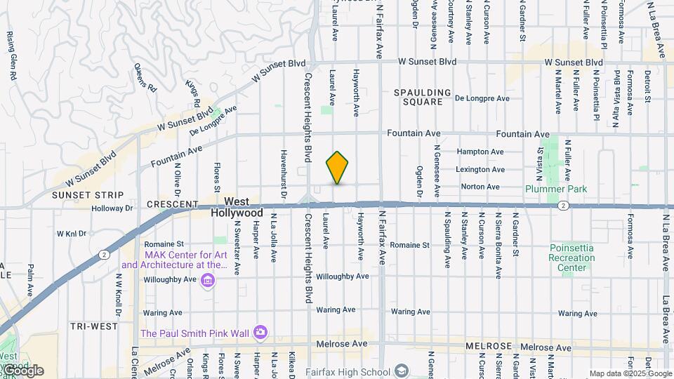 1130 N Laurel Ave Map and Location Details