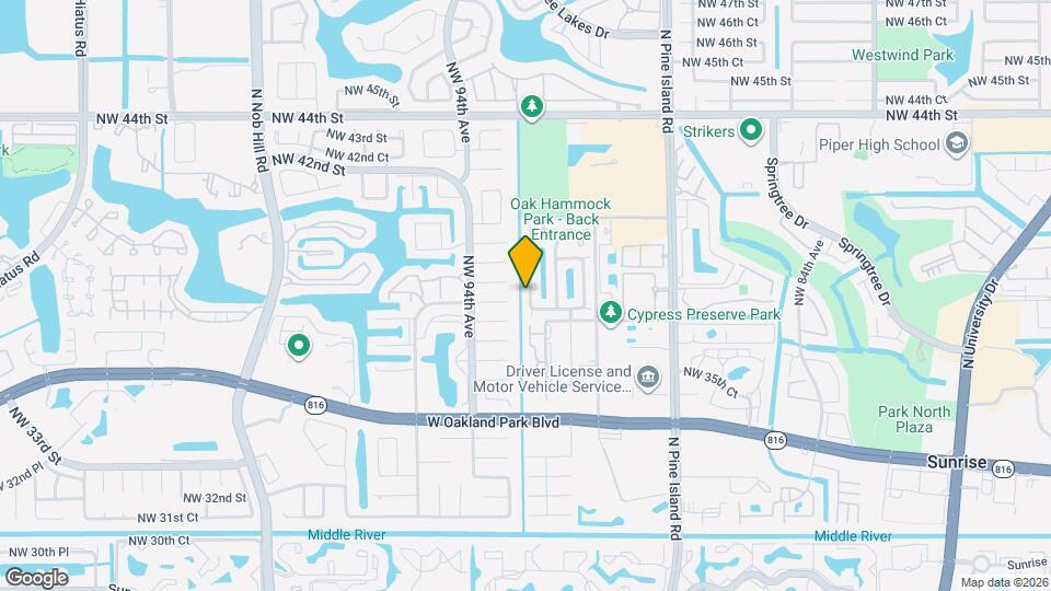 3951 NW 92nd Ave Map and Location Details