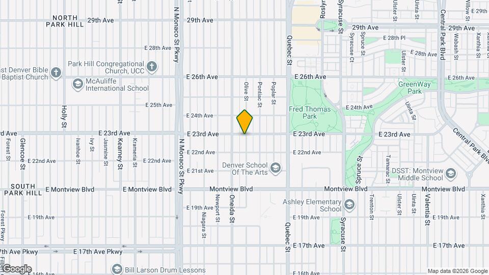 2287 Olive St Map and Location Details