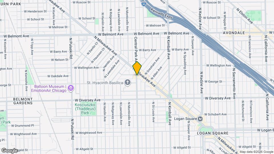 2925 N Central Park Ave Map and Location Details