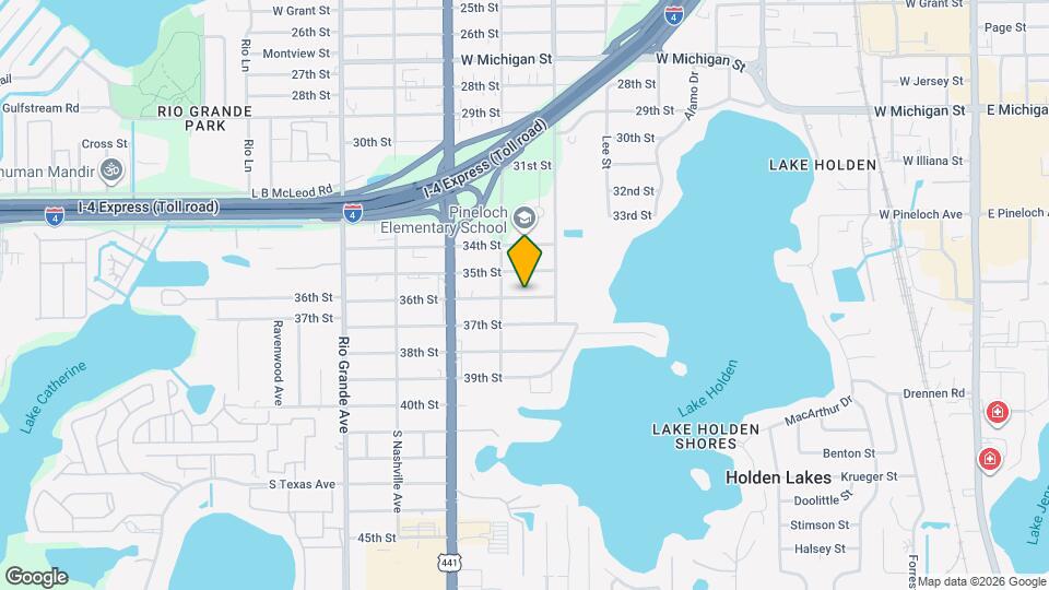 1025 36th St Map and Location Details