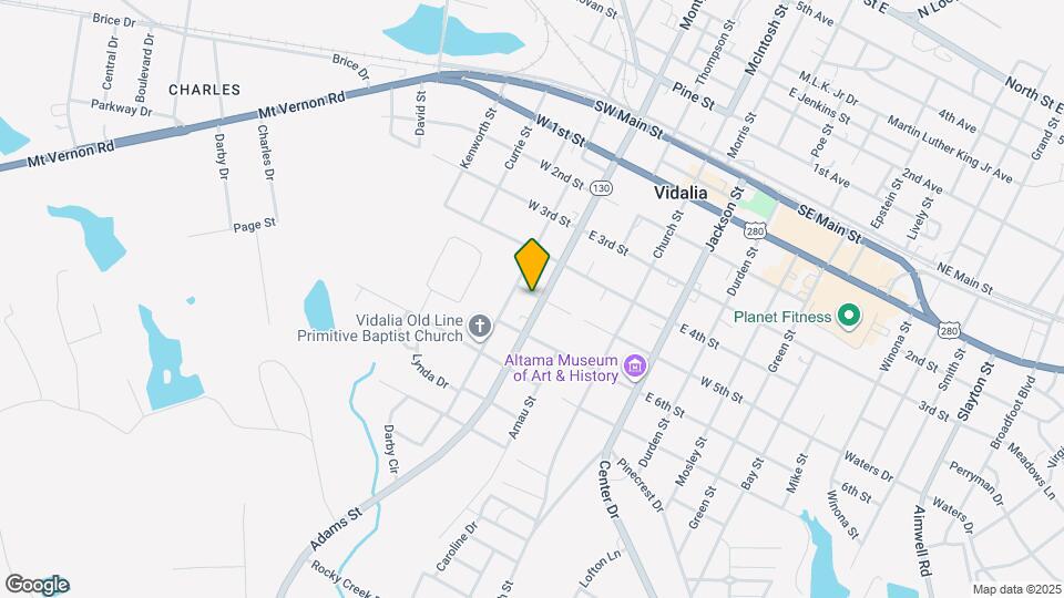 601 Adams St Map and Location Details