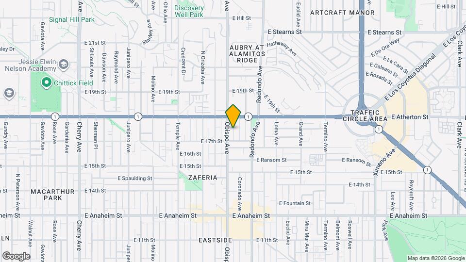 1736 Obispo Ave Map and Location Details