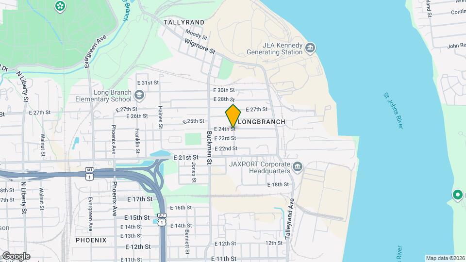 1782 E 24th St Map and Location Details