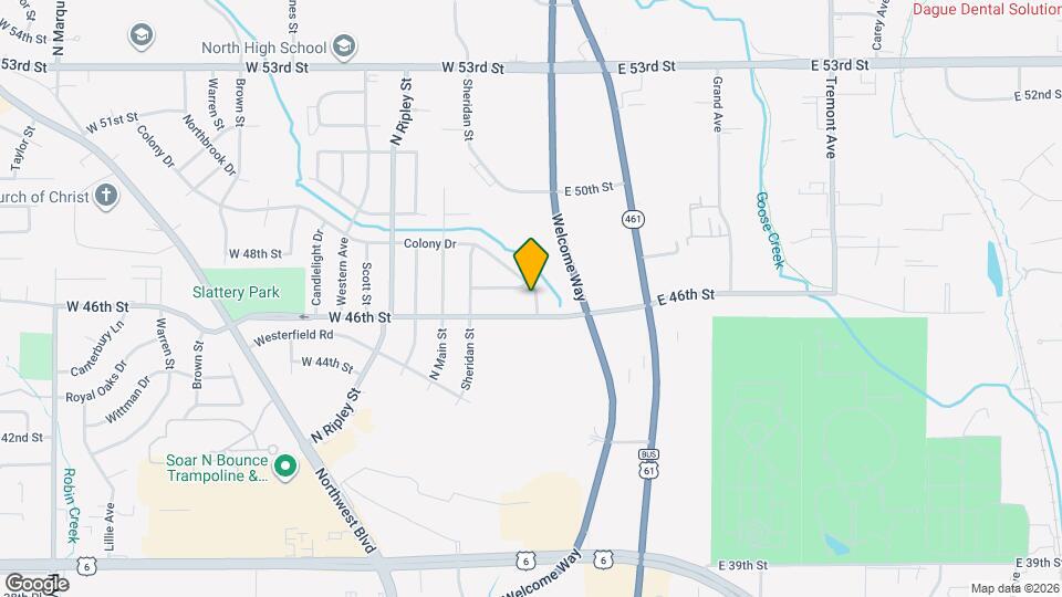 105 Colony Dr Map and Location Details