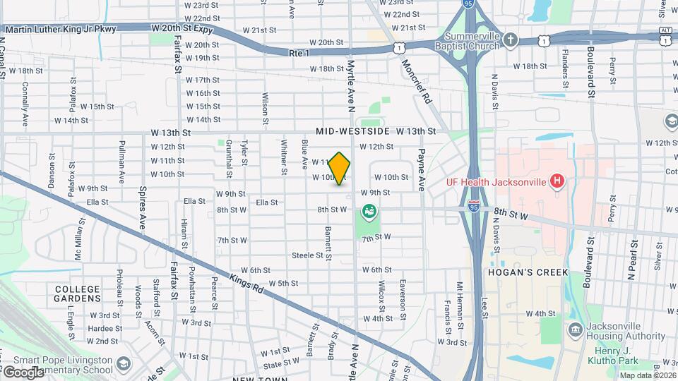1335 W 9th St Mapa y Detalles de la Ubicación