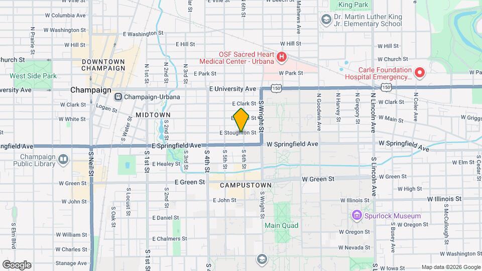401 S 6th St, Unit A Map and Location Details