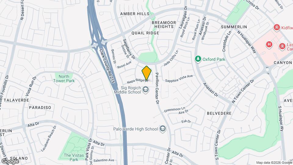 10921 Napa Ridge Dr Map and Location Details