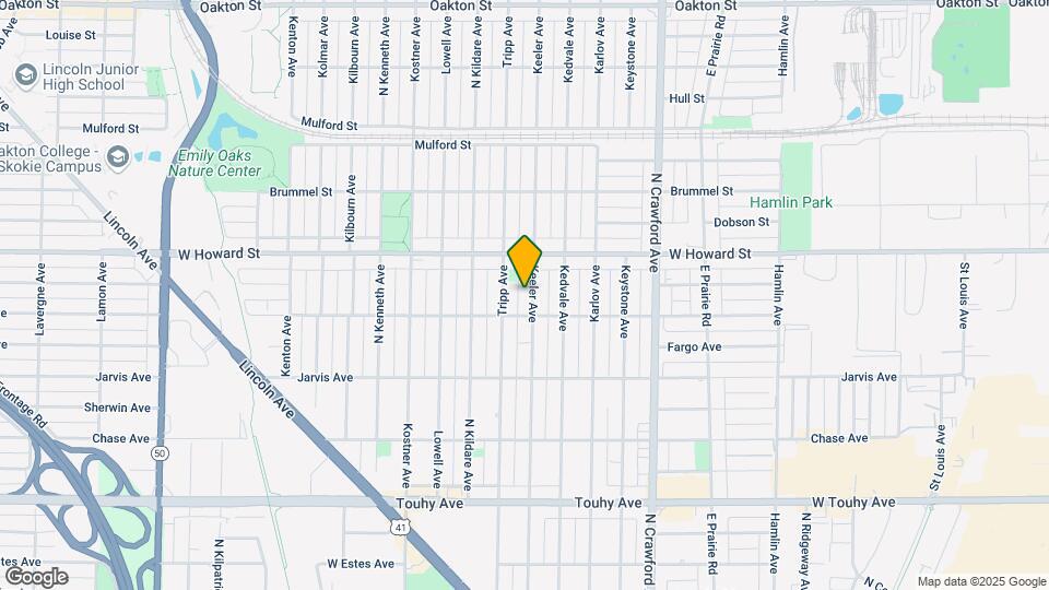 7518 Keeler Ave Map and Location Details