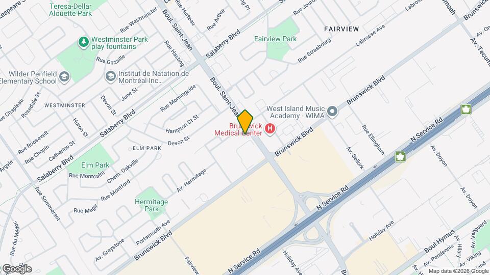 Westwalk Pointe-Claire Map and Location Details