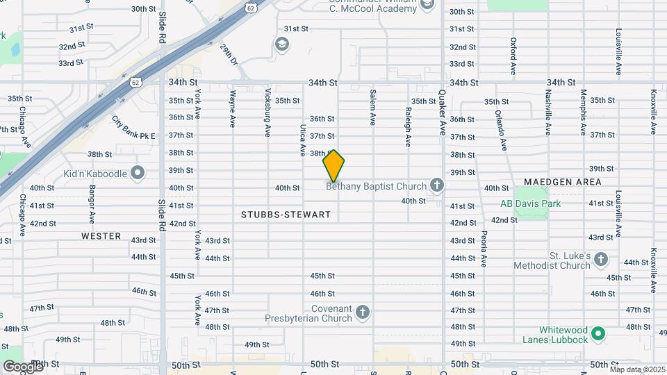 4701 39th St Map and Location Details