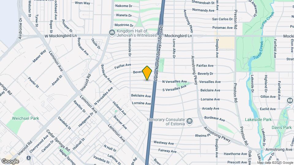 4625 N Versailles Ave Map and Location Details