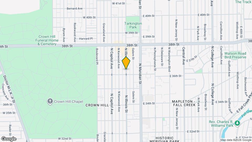 3612 N Illinois St Map and Location Details