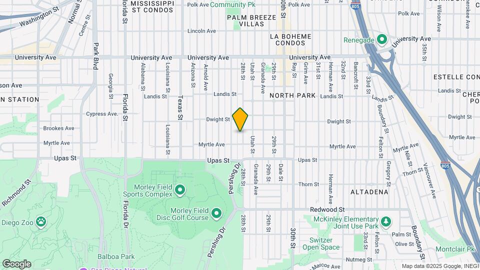 3536 28th St Map and Location Details