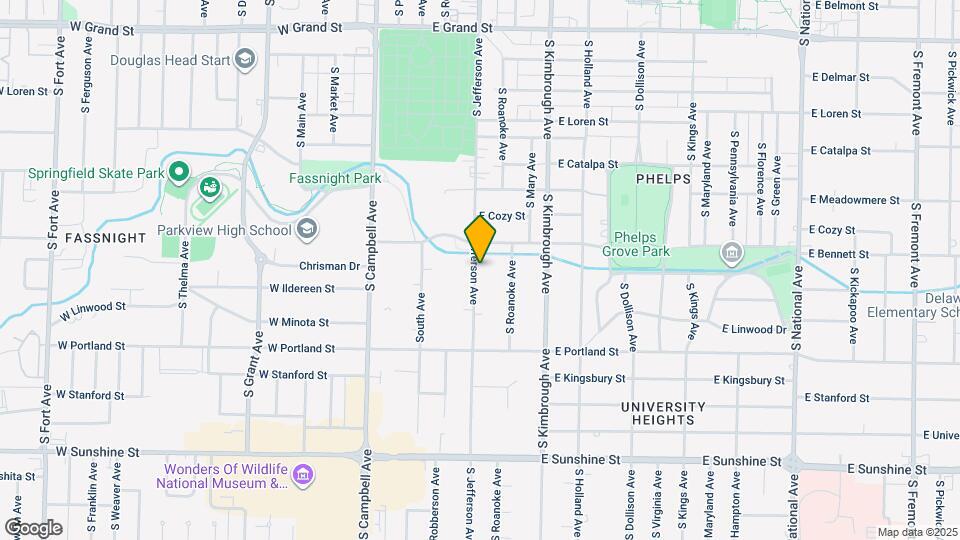 1428 S Jefferson Ave Map and Location Details