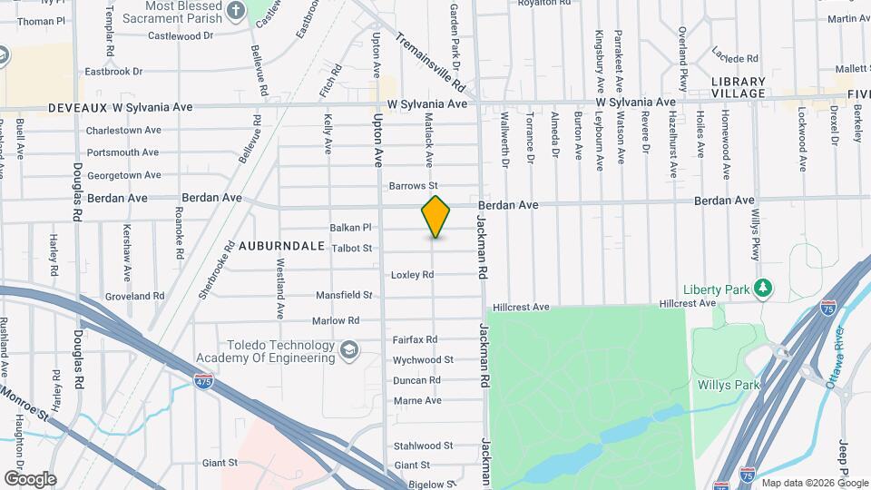 1758 Talbot St Mapa y Detalles de la Ubicación