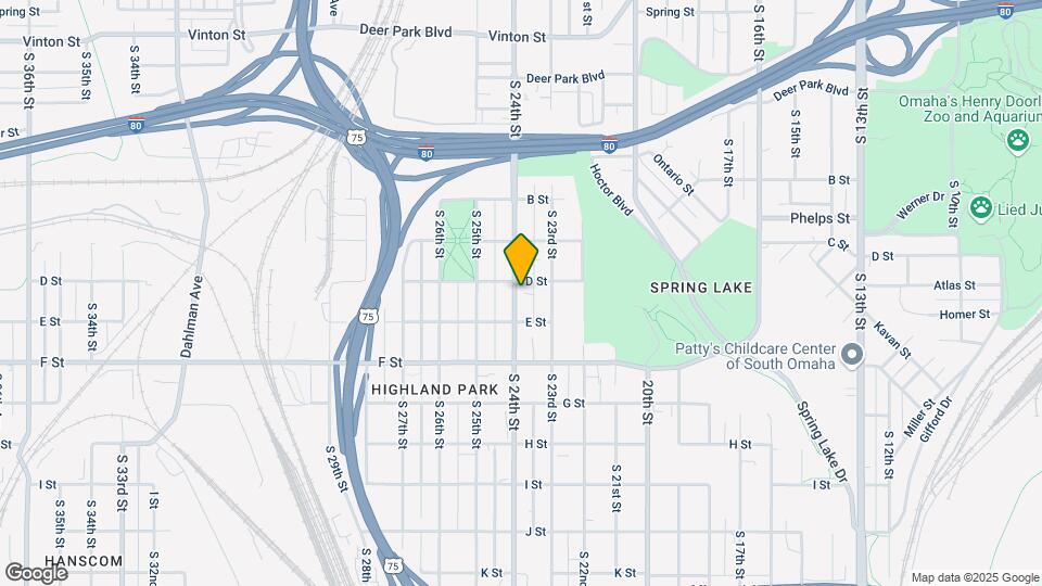3907 S 24th St Map and Location Details