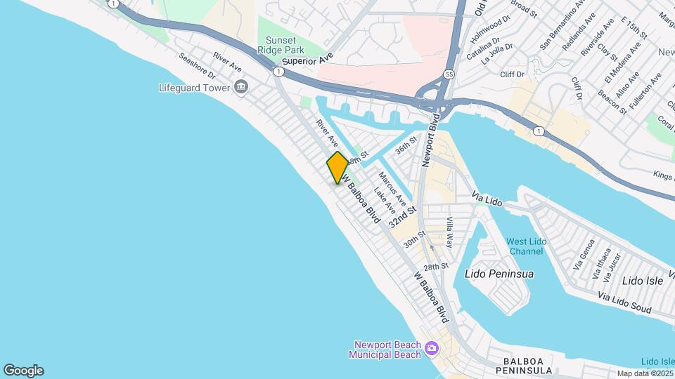 3610-3612 Seashore Dr Mapa y Detalles de la Ubicación