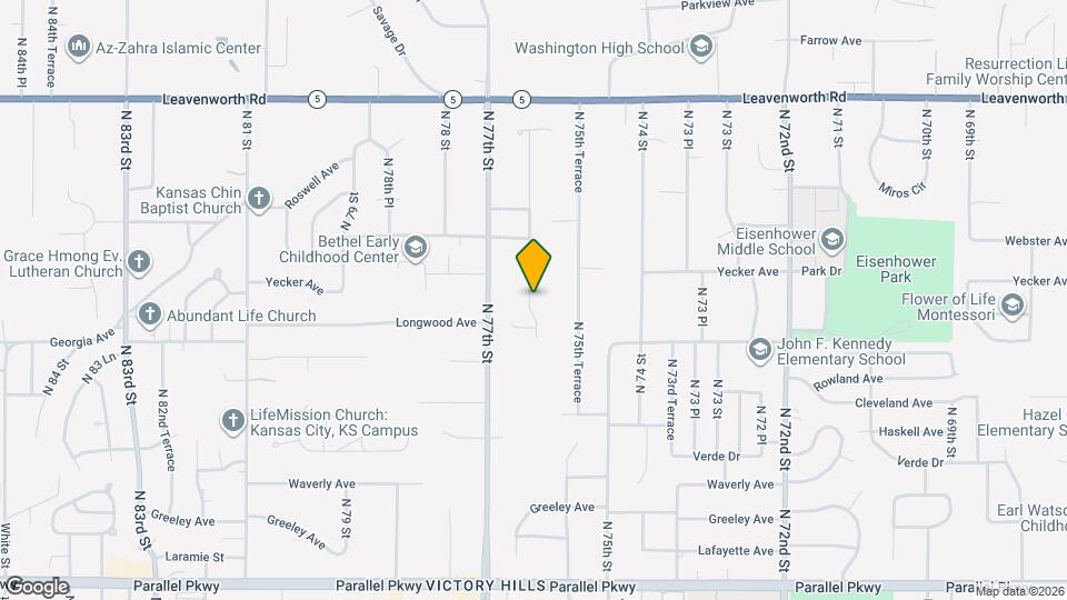 2741 N 76th St Map and Location Details