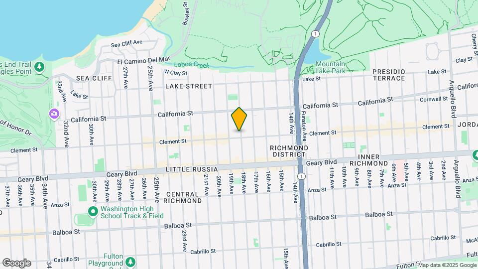 291 18th Ave Map and Location Details