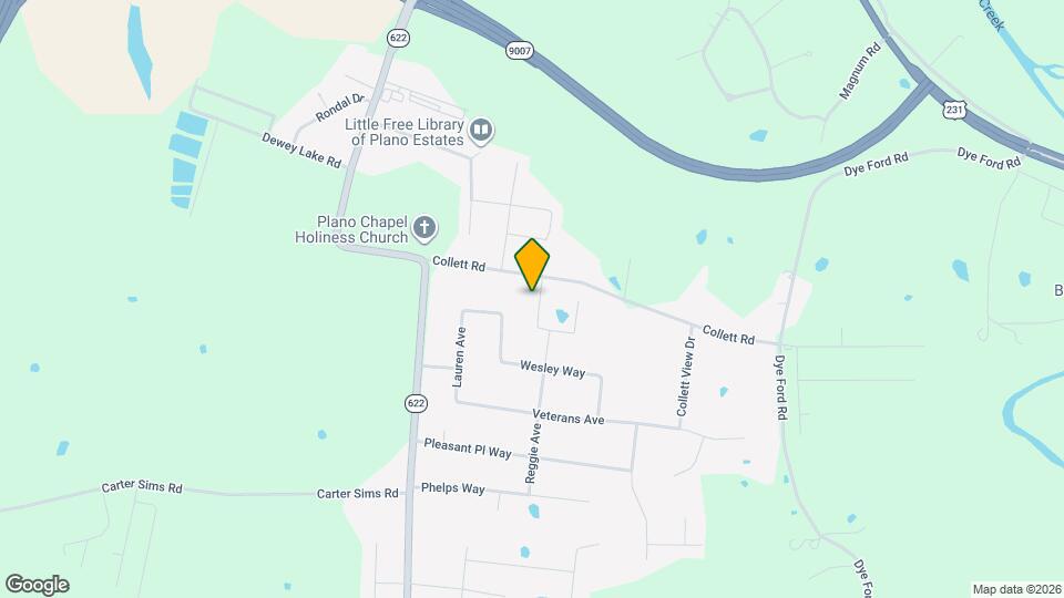 554 Vining Ln Map and Location Details