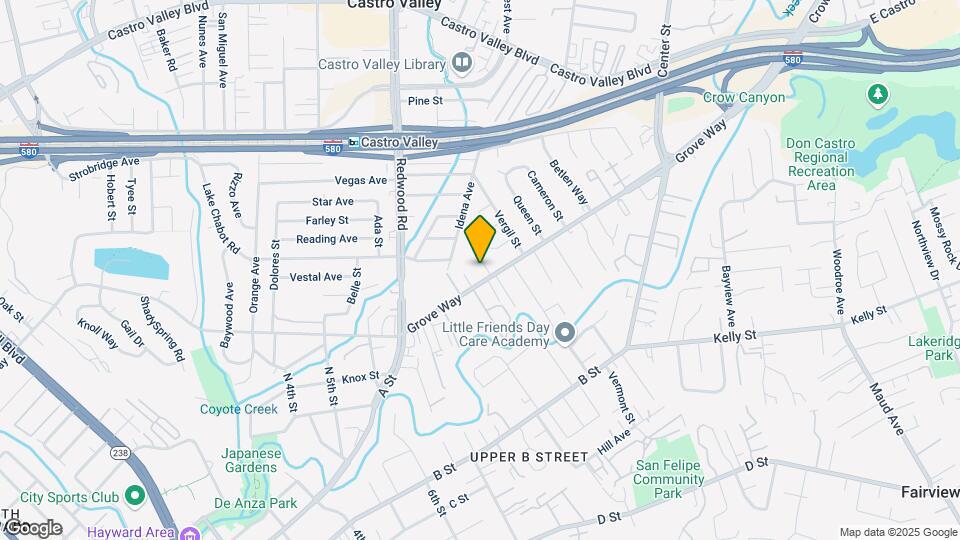 2540 Grove Way Map and Location Details