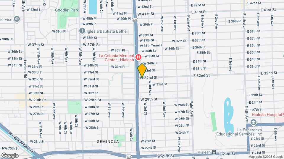 380 W 32nd St Map and Location Details