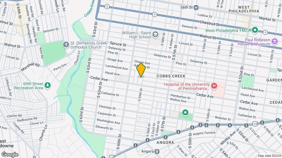 536 S 59th St Map and Location Details
