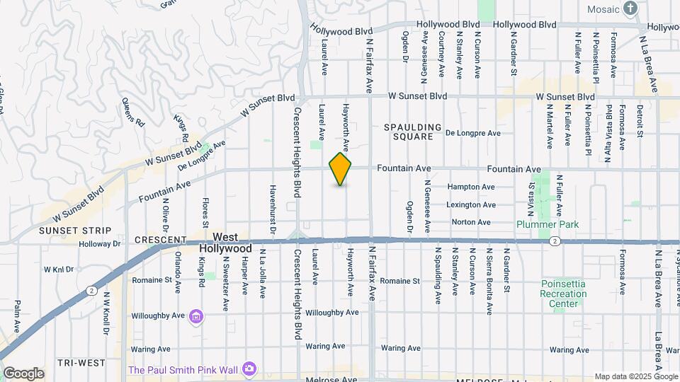 1253 Hayworth Ave Map and Location Details