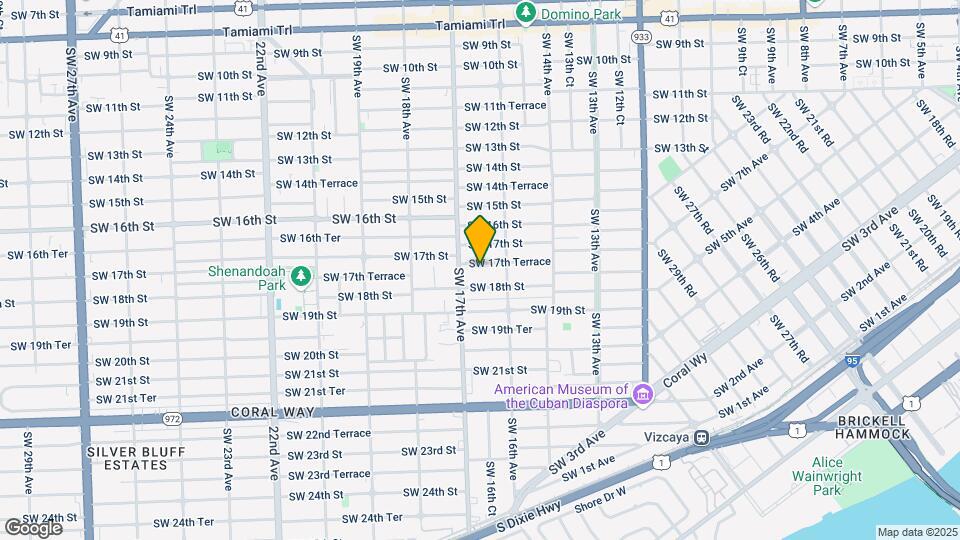 1650 SW 17th Terrace Map and Location Details