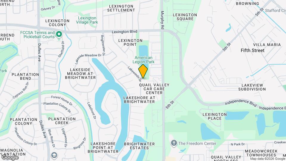 1839 Lakewinds Dr Map and Location Details