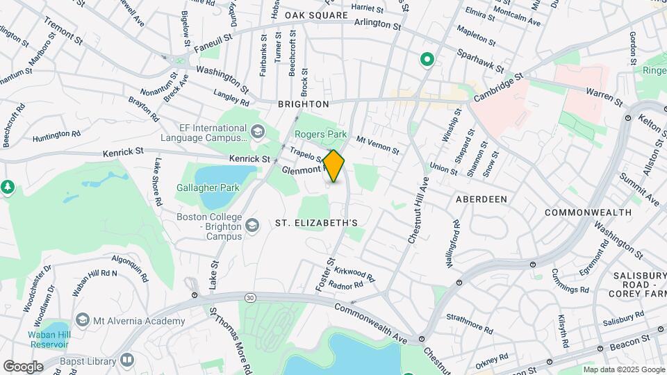 20 Anselm Ter, Unit 1 Map and Location Details