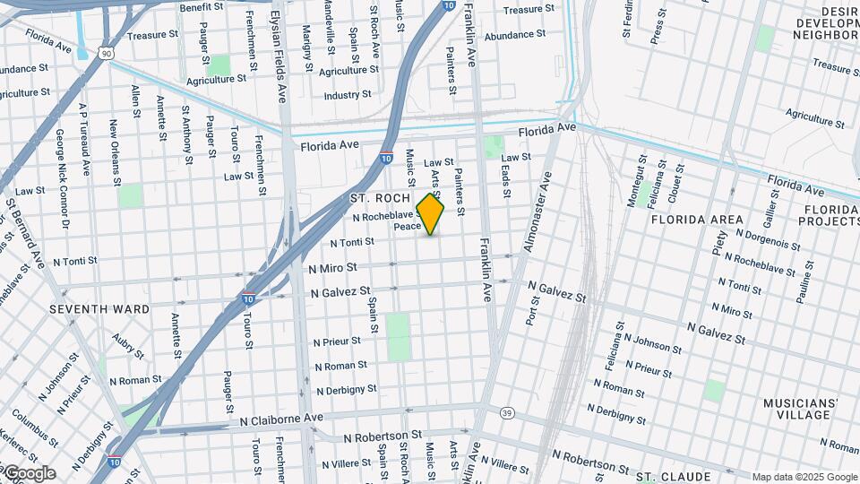 2522 N Tonti St Map and Location Details